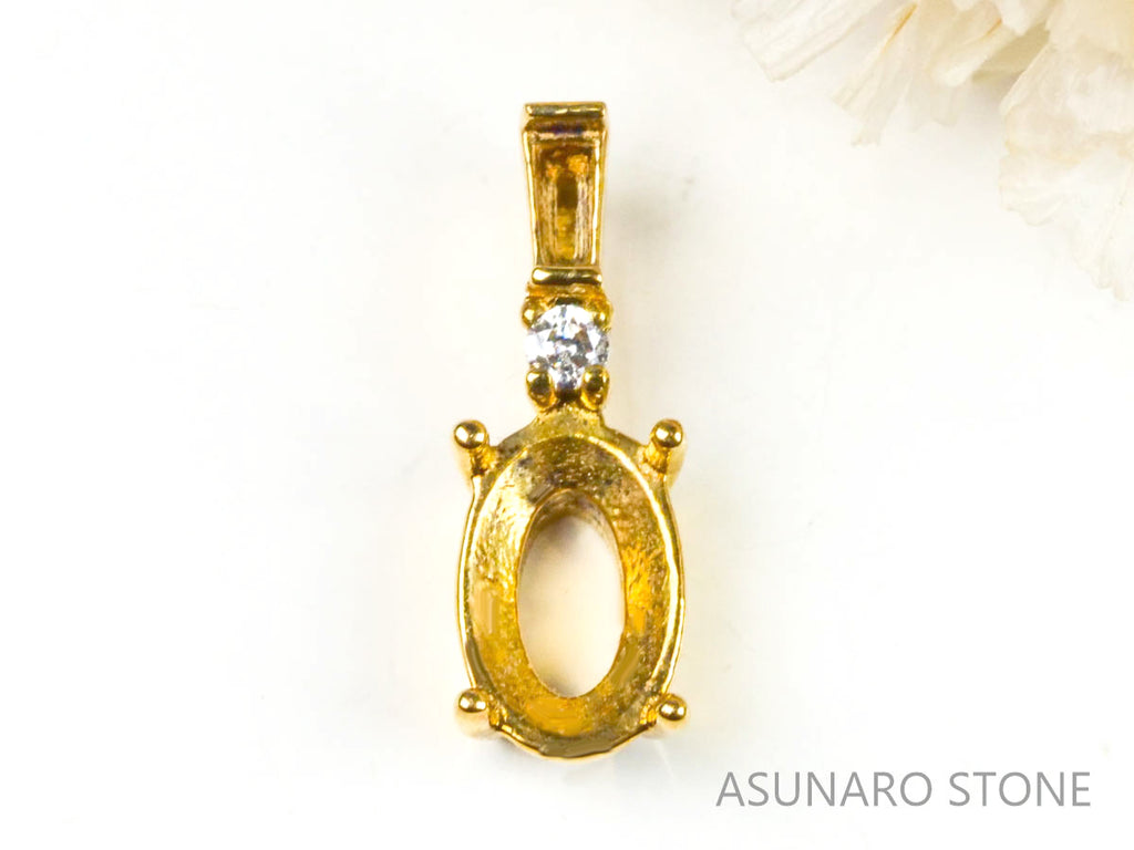 【お仕立て用】空枠番号：4712C　ペンダントトップ枠【オーダージュエリー用】