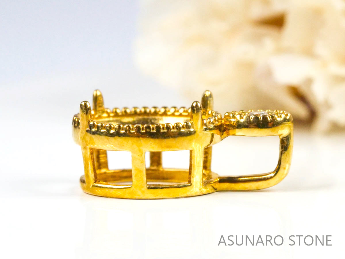 【お仕立て用】空枠番号：4521C　ペンダントトップ枠【オーダージュエリー用】