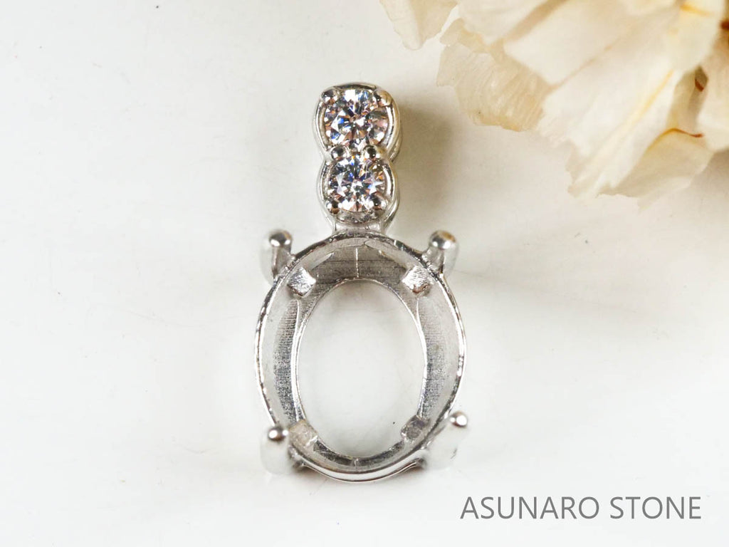 【お仕立て用】空枠番号：4250C　ペンダントトップ枠【オーダージュエリー用】