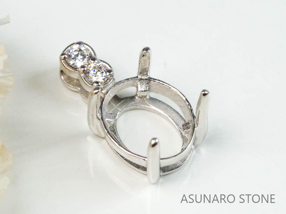 【お仕立て用】空枠番号：4250C　ペンダントトップ枠【オーダージュエリー用】