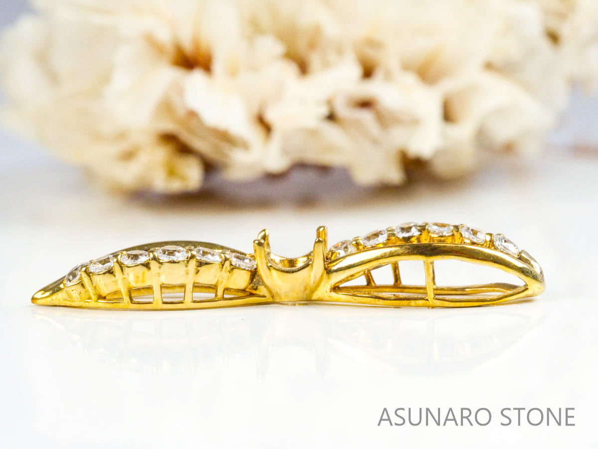 【お仕立て用】空枠番号：3880C　ペンダントトップ枠【オーダージュエリー用】