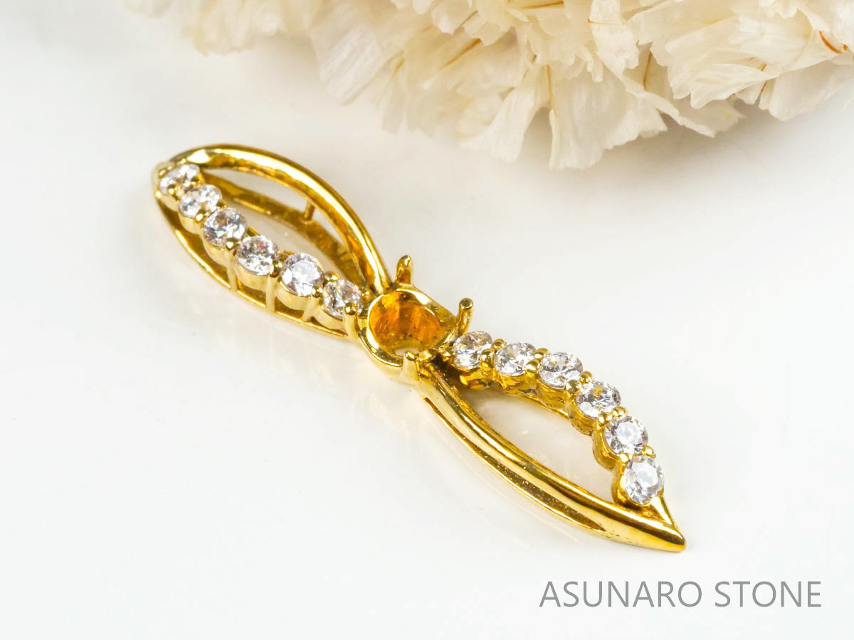 【お仕立て用】空枠番号：3880C　ペンダントトップ枠【オーダージュエリー用】