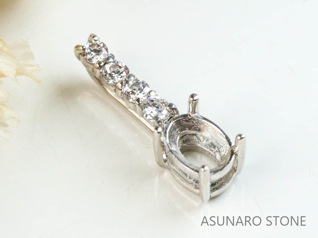 【お仕立て用】空枠番号：4637C　ペンダントトップ枠【オーダージュエリー用】