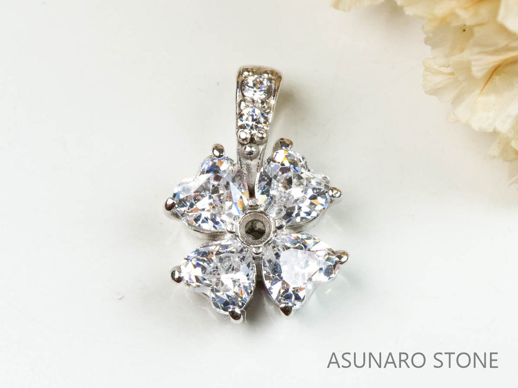 【お仕立て用】空枠番号：4775C　ペンダントトップ枠【オーダージュエリー用】