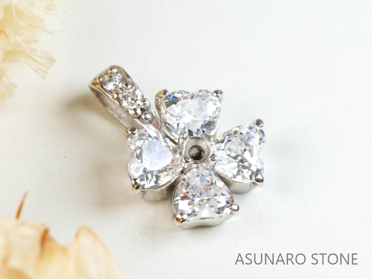 【お仕立て用】空枠番号：4775C　ペンダントトップ枠【オーダージュエリー用】