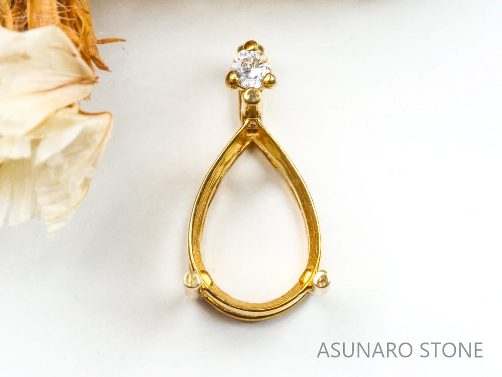 【お仕立て用】空枠番号：4552C　ペンダントトップ枠【オーダージュエリー用】