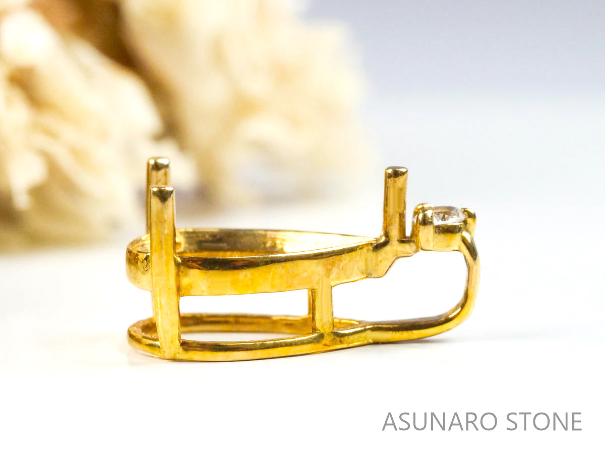 お仕立て用】空枠番号：4552C ペンダントトップ枠【オーダージュエリー