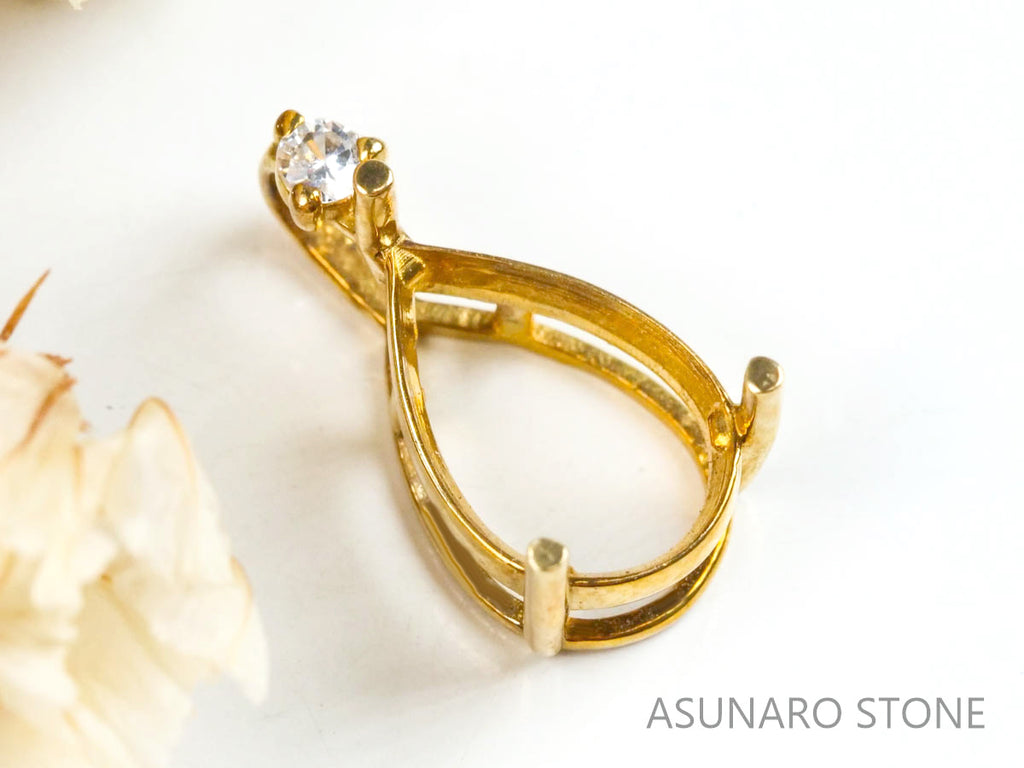 【お仕立て用】空枠番号：4552C　ペンダントトップ枠【オーダージュエリー用】