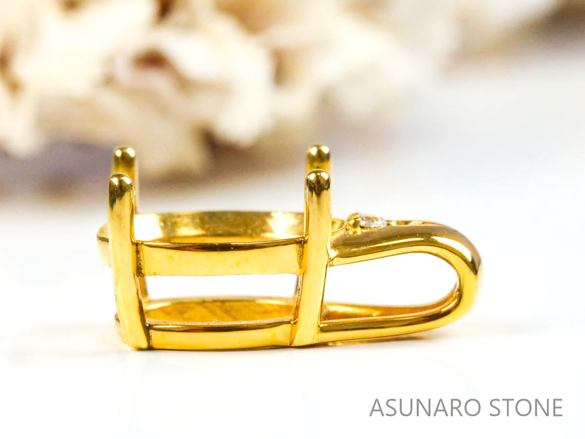 【お仕立て用】空枠番号：4587C　ペンダントトップ枠【オーダージュエリー用】