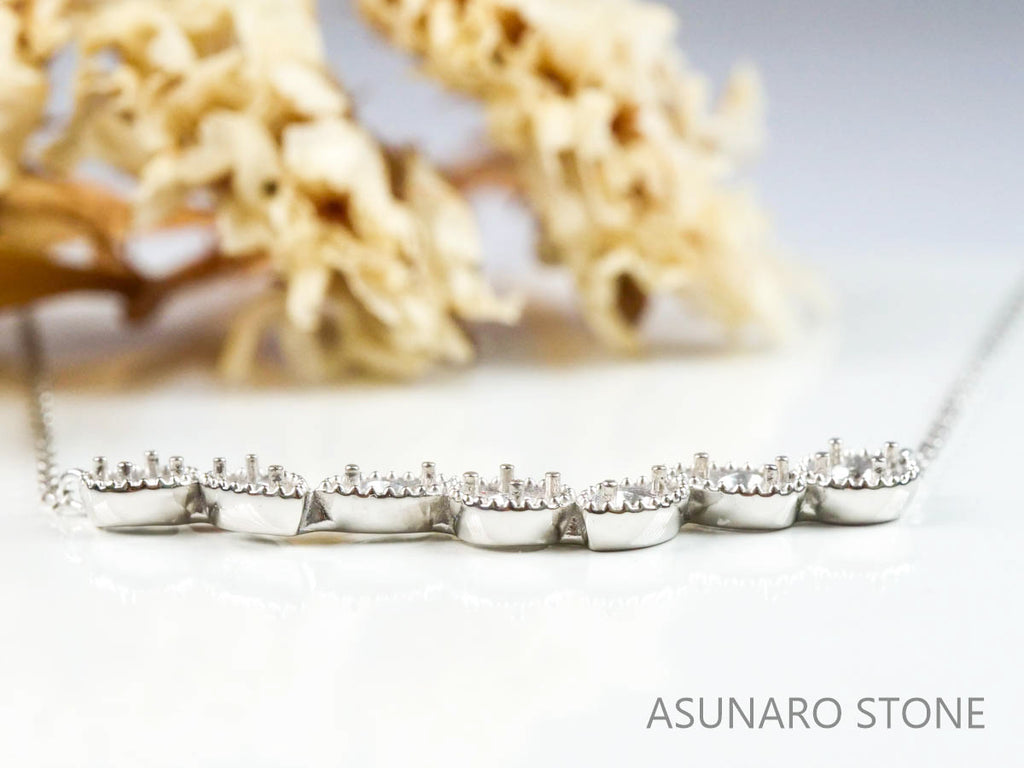 【お仕立て用】空枠番号：4887C　両吊りネックレス　ペンダントトップ枠【オーダージュエリー用】