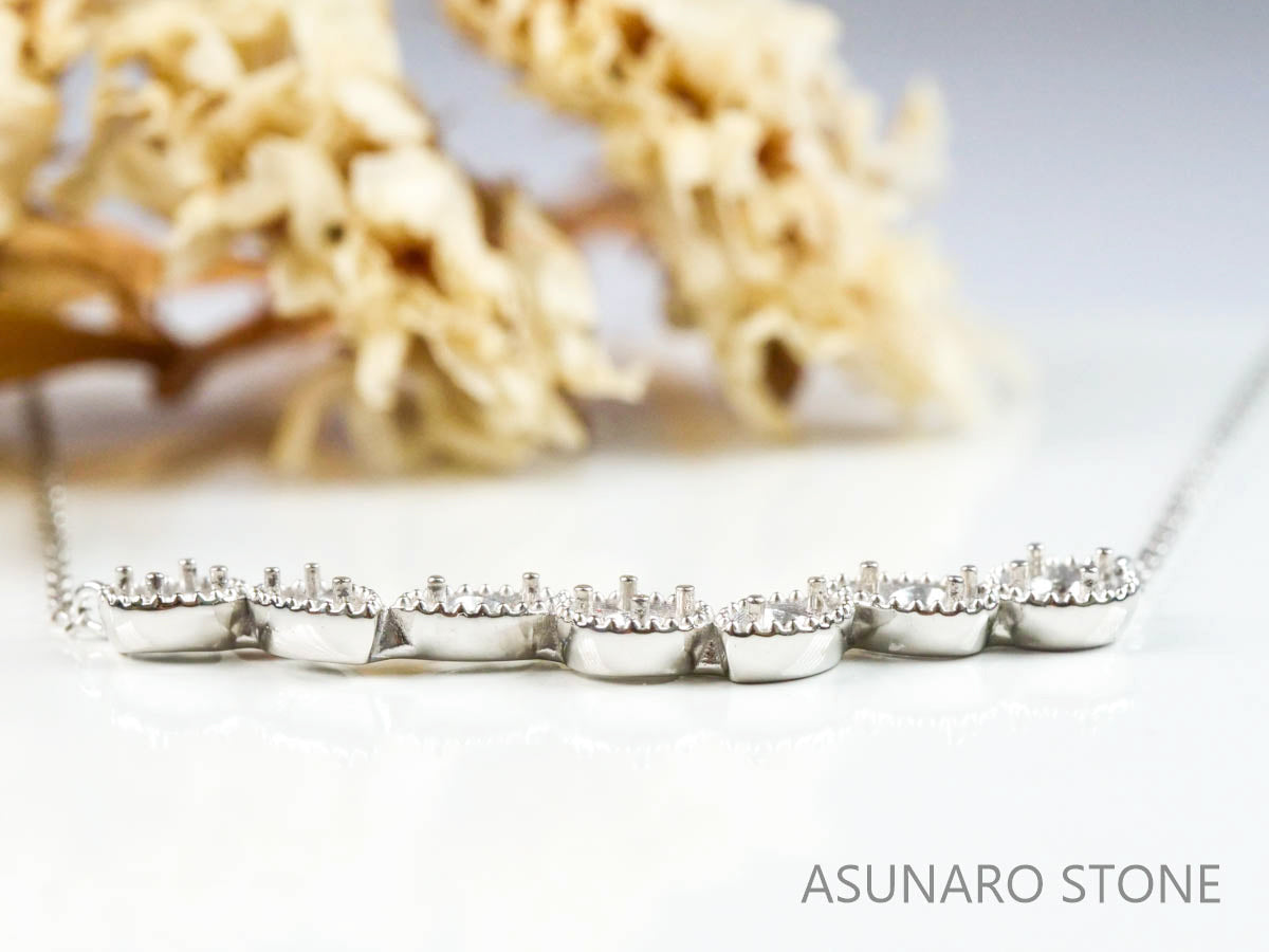 【お仕立て用】空枠番号：4887C　両吊りネックレス　ペンダントトップ枠【オーダージュエリー用】