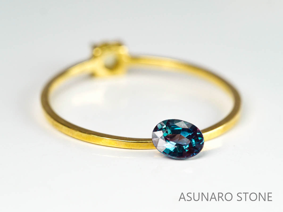 アレキサンドライト　オーバルカット　 ブラジル産　0.28ct【221026-1227】