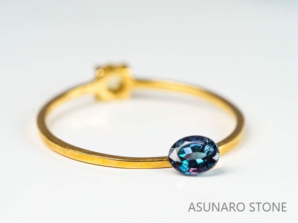 アレキサンドライト　オーバルカット　 ブラジル産　0.27ct【221026-1230】