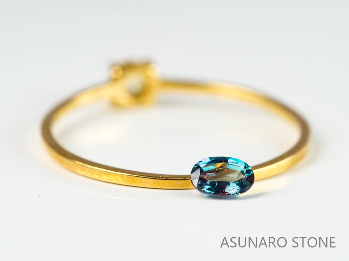 アレキサンドライト　オーバルカット　 ブラジル産　0.18ct【221026-1231】