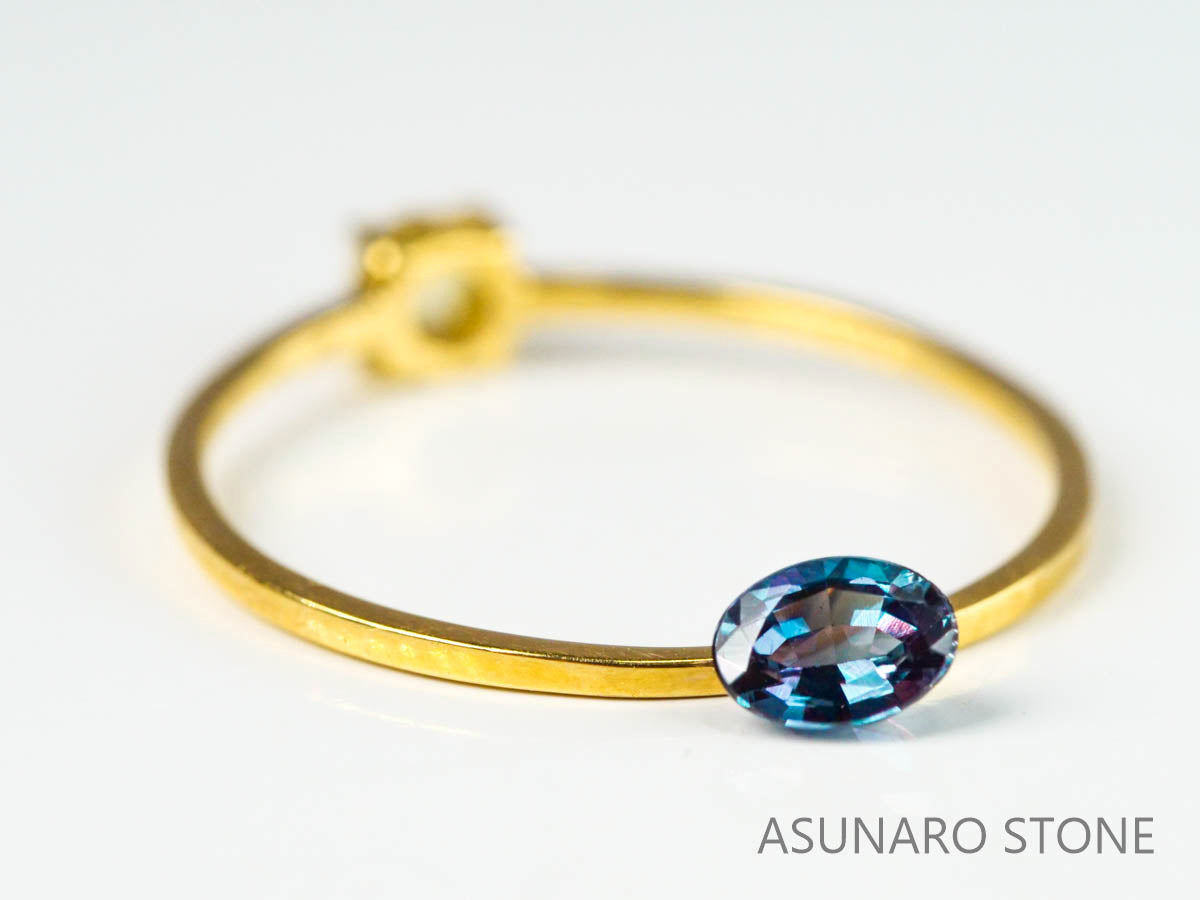 アレキサンドライト　オーバルカット　 ブラジル産　0.29ct【221026-1233】