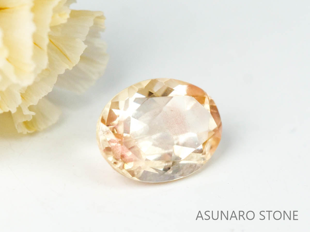 オレゴンサンストーン オーバルカット アメリカ産 1.08ct【221130-1235】