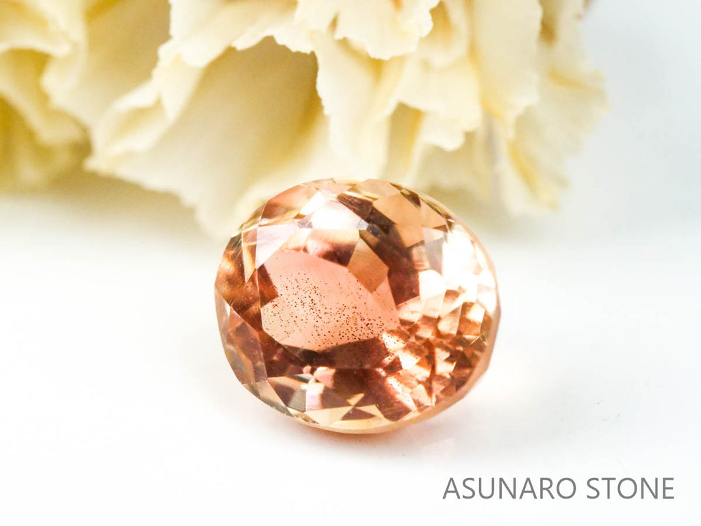 オレゴンサンストーン オーバルカット アメリカ産 1.79ct【221130-1237】