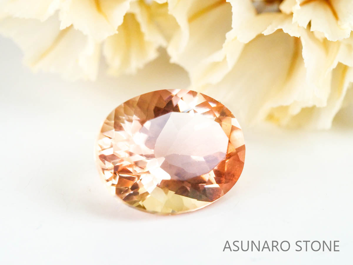 オレゴンサンストーン オーバルカット アメリカ産 1.65ct【221130-1239】