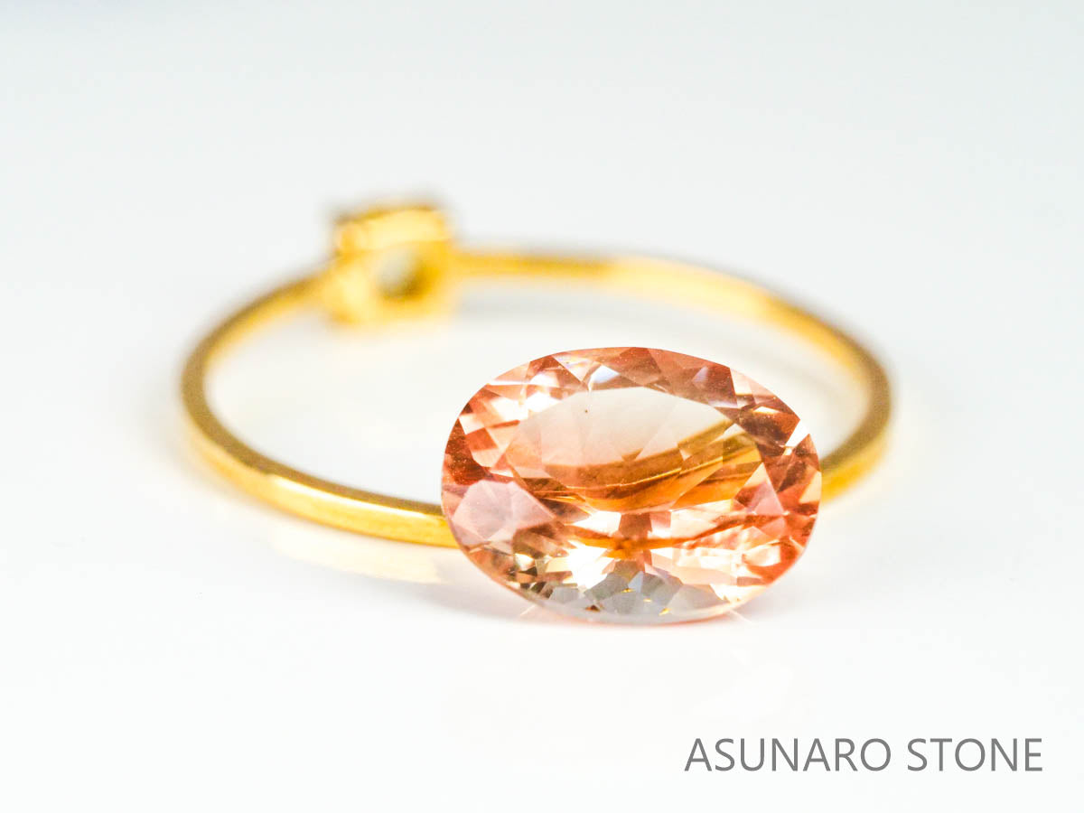 オレゴンサンストーン オーバルカット アメリカ産 1.65ct【221130-1239】