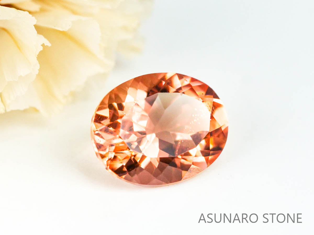 オレゴンサンストーン オーバルカット アメリカ産 1.68ct【221130-1240】