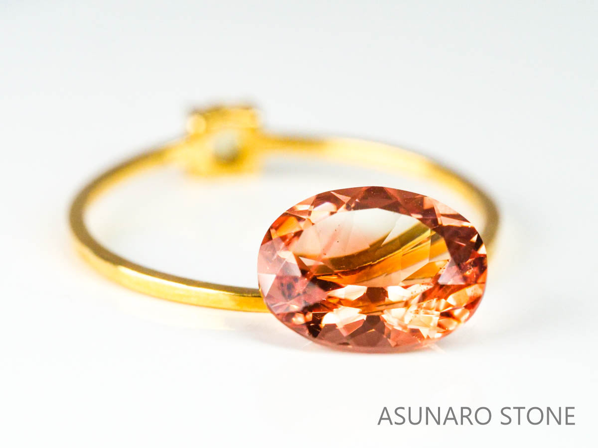 オレゴンサンストーン オーバルカット アメリカ産 1.68ct【221130-1240】