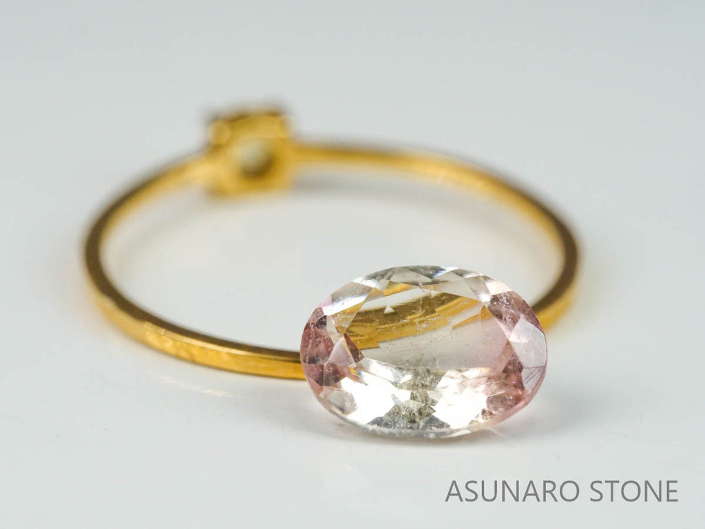 バイカラートルマリン　オーバルカット　ブラジル産　　1.39ct【221214-1243】