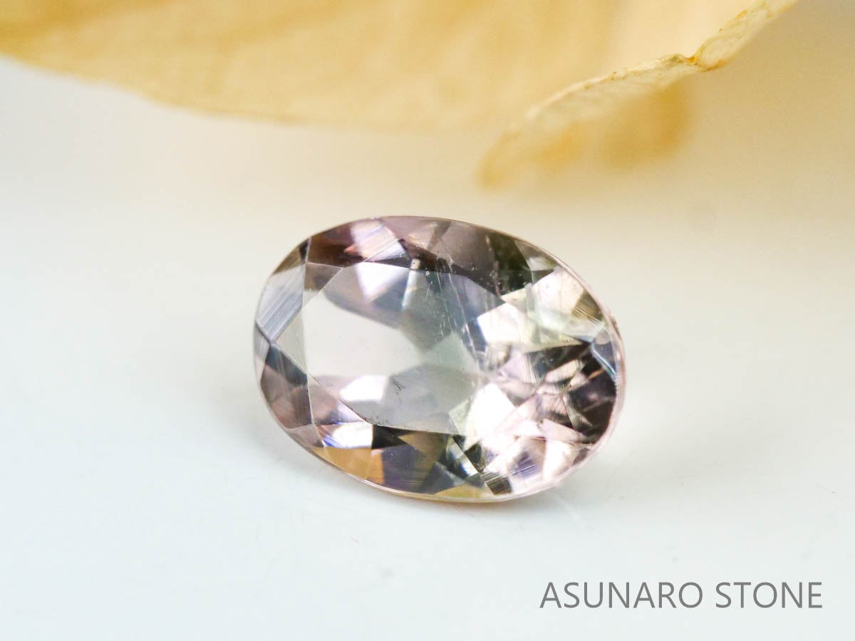 バイカラートルマリン　オーバルカット　ブラジル産　　0.67ct【221214-1244】