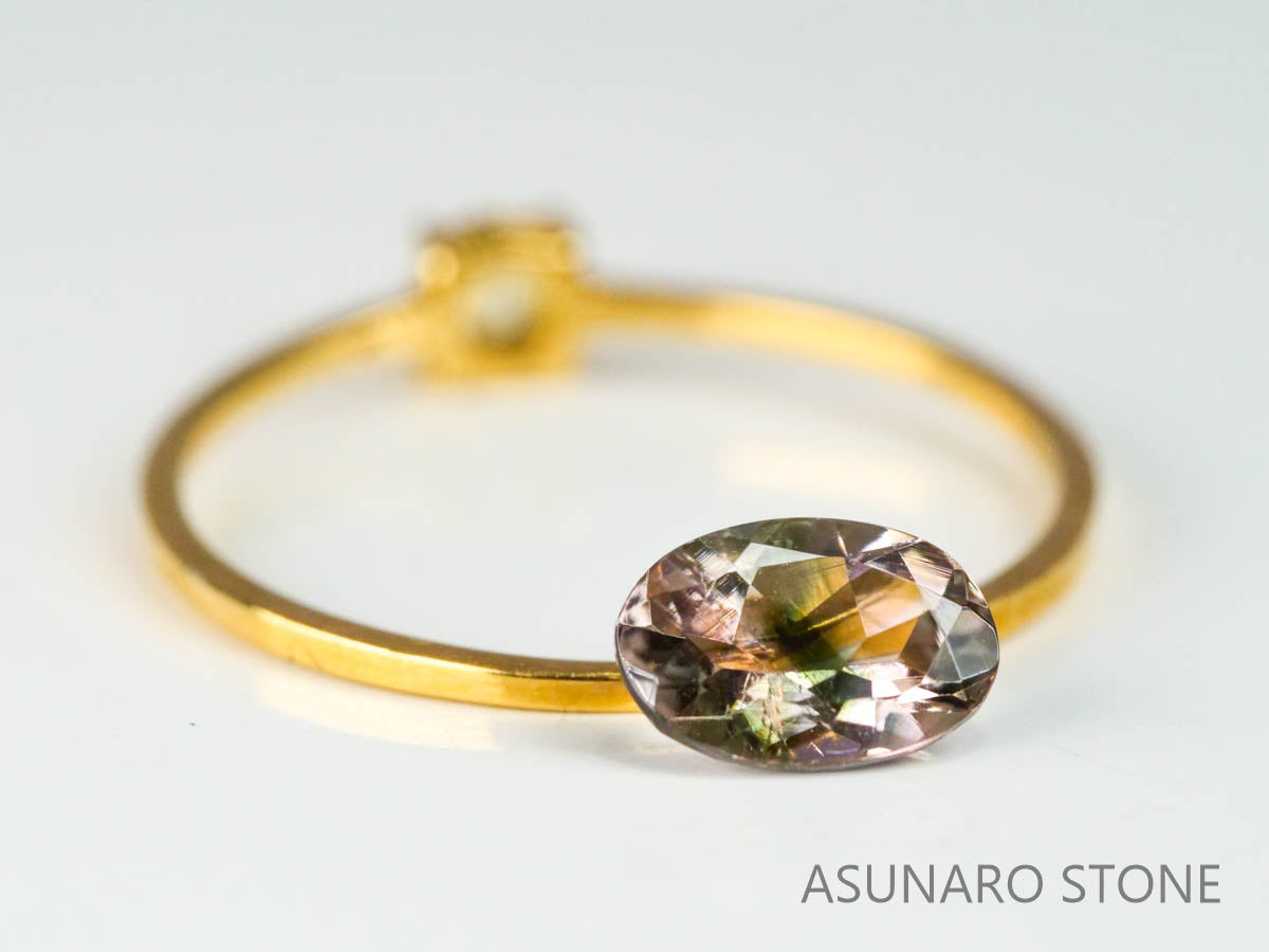 バイカラートルマリン　オーバルカット　ブラジル産　　0.67ct【221214-1244】