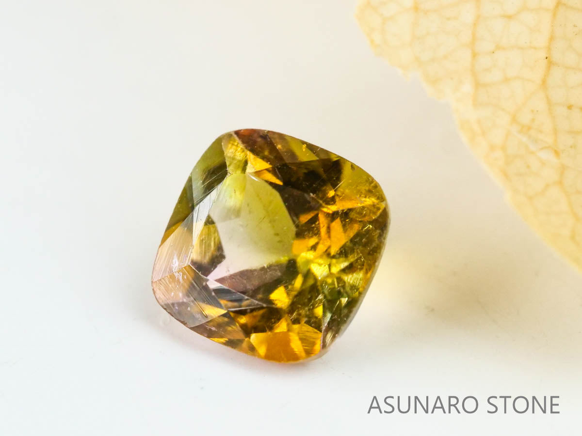 バイカラートルマリン　クッションカット　ブラジル産　　0.82ct【221214-1246】