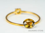 シャンパンカラートルマリン　オーバルカット　ブラジル産　　0.65ct【221214-1250】