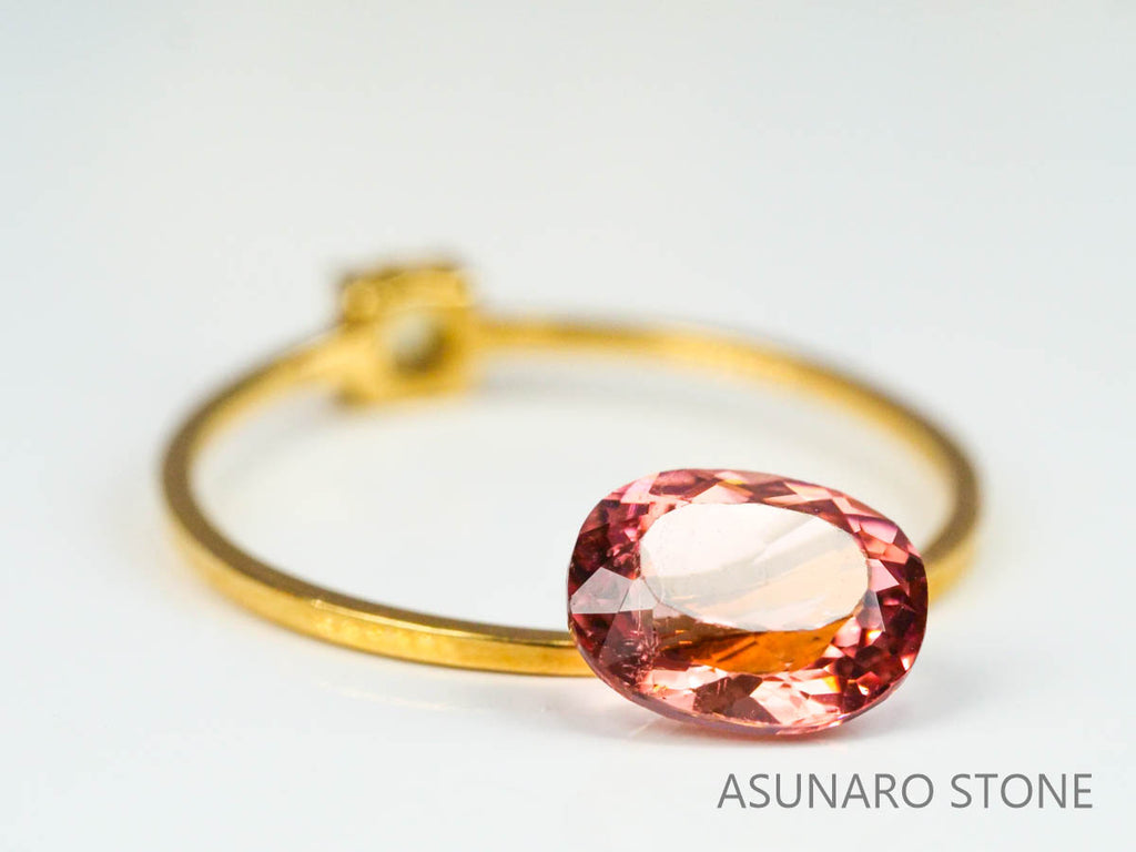 バイカラートルマリン　オーバルカット　ブラジル産　　1.12ct【221214-1249】