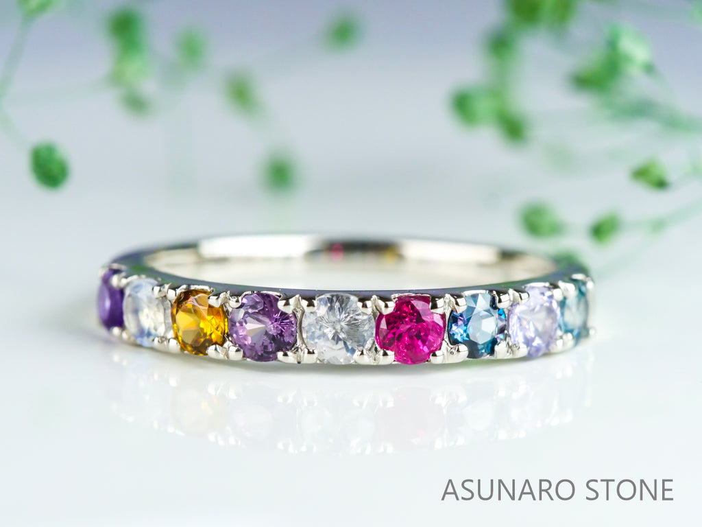 【お仕立て用】空枠番号：S9A　2.5mm用　リング枠　ハーフエタニティ【オーダージュエリー用】hpv