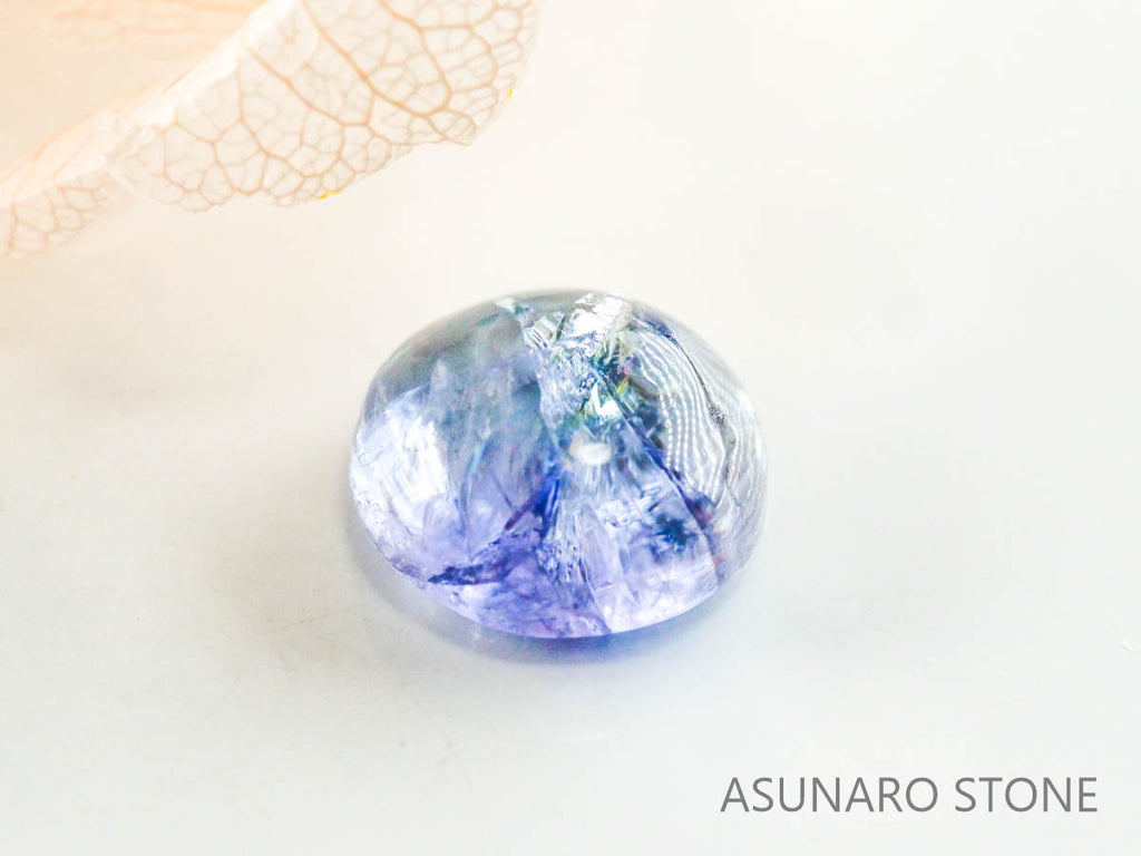 バイカラーゾイサイト（タンザナイト）  カボション　タンザニア産　　1.77ct【221130-1272】