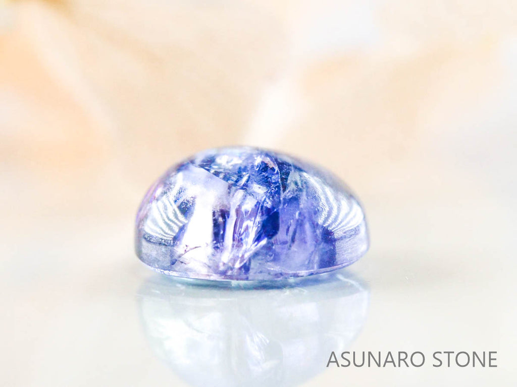 バイカラーゾイサイト（タンザナイト）  カボション　タンザニア産　　1.77ct【221130-1272】