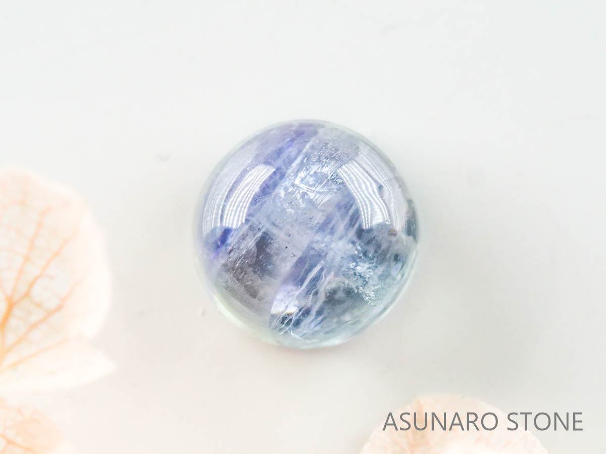 バイカラーゾイサイト（タンザナイト）  カボション　タンザニア産　　2.02ct【221130-1274】