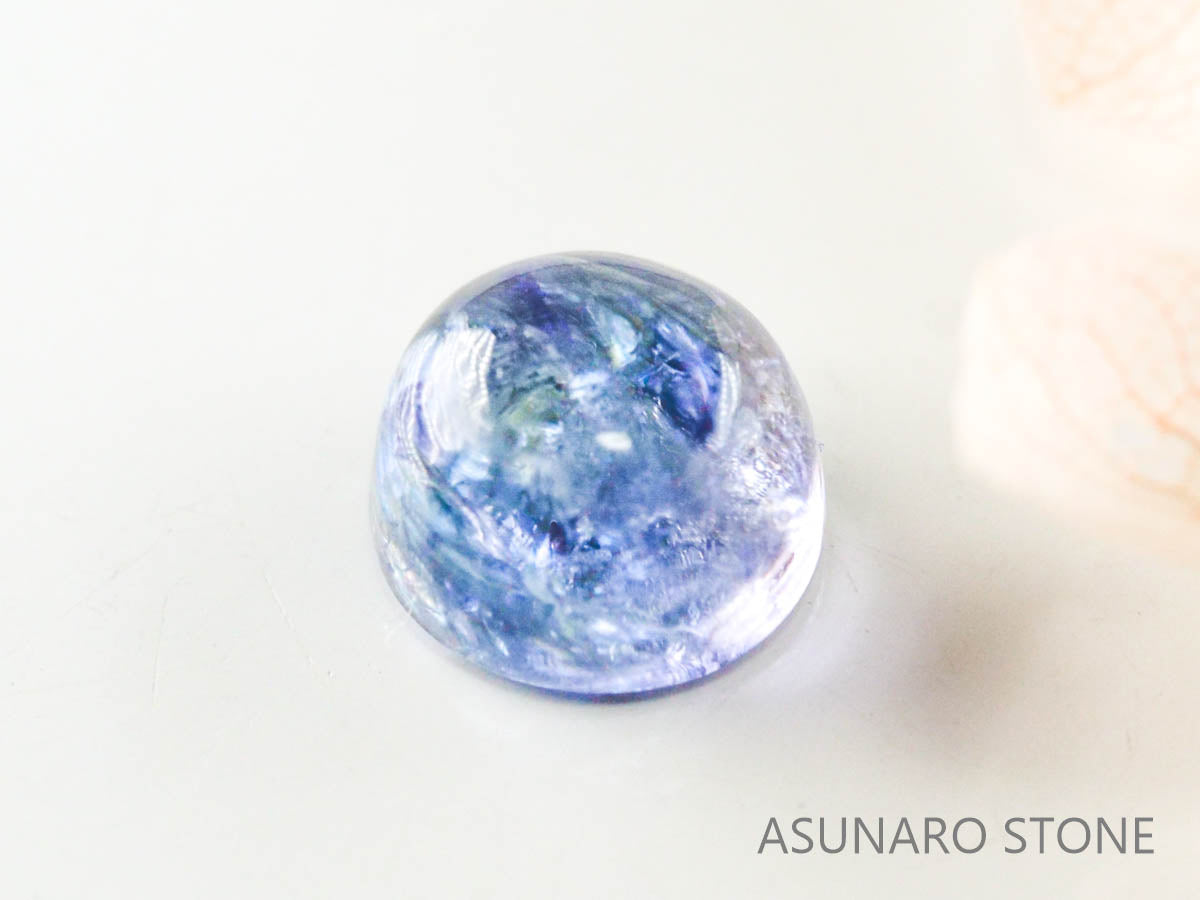 バイカラーゾイサイト（タンザナイト）  カボション　タンザニア産　　2.08ct【221130-1275】