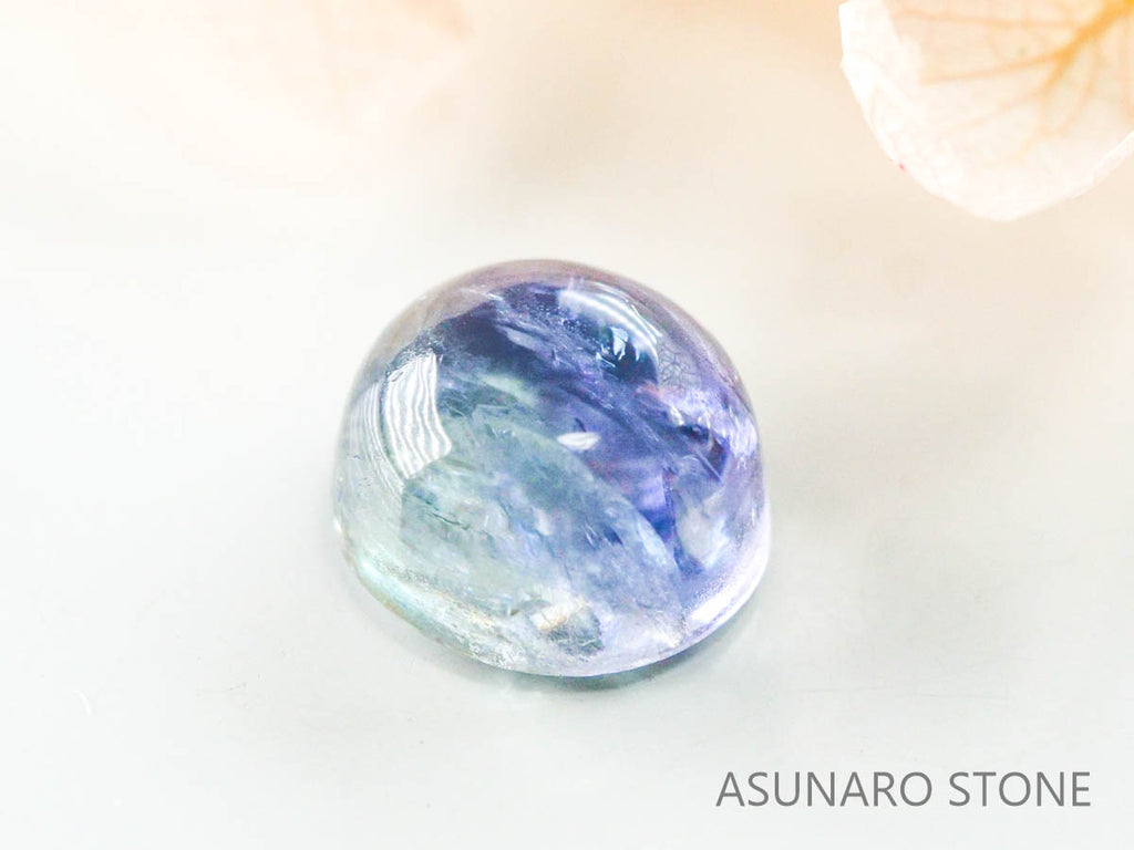 バイカラーゾイサイト（タンザナイト）  カボション　タンザニア産　　2.08ct【221130-1275】