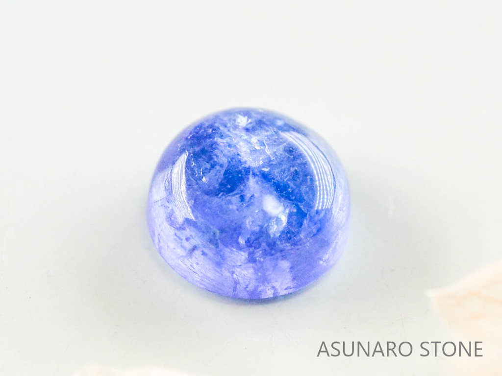 バイカラーゾイサイト（タンザナイト）  カボション　タンザニア産　　1.22ct【221130-1278】