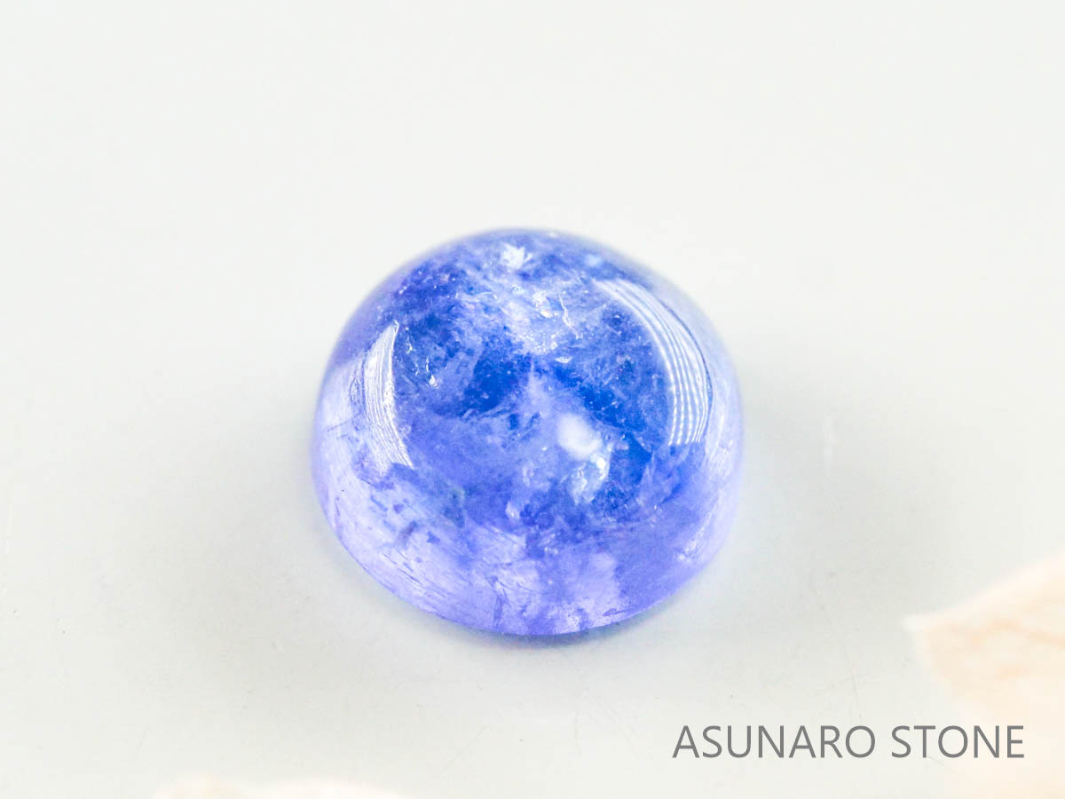 バイカラーゾイサイト（タンザナイト）  カボション　タンザニア産　　1.22ct【221130-1278】