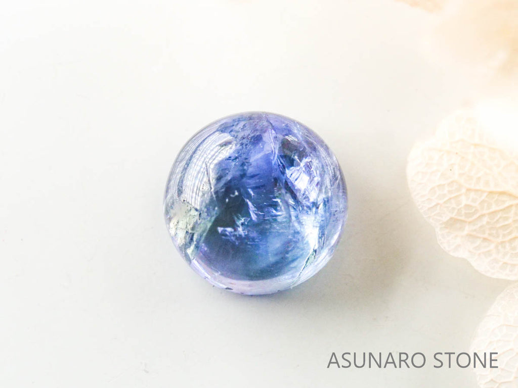 バイカラーゾイサイト（タンザナイト）  カボション　タンザニア産　　2.55ct【221130-1281】