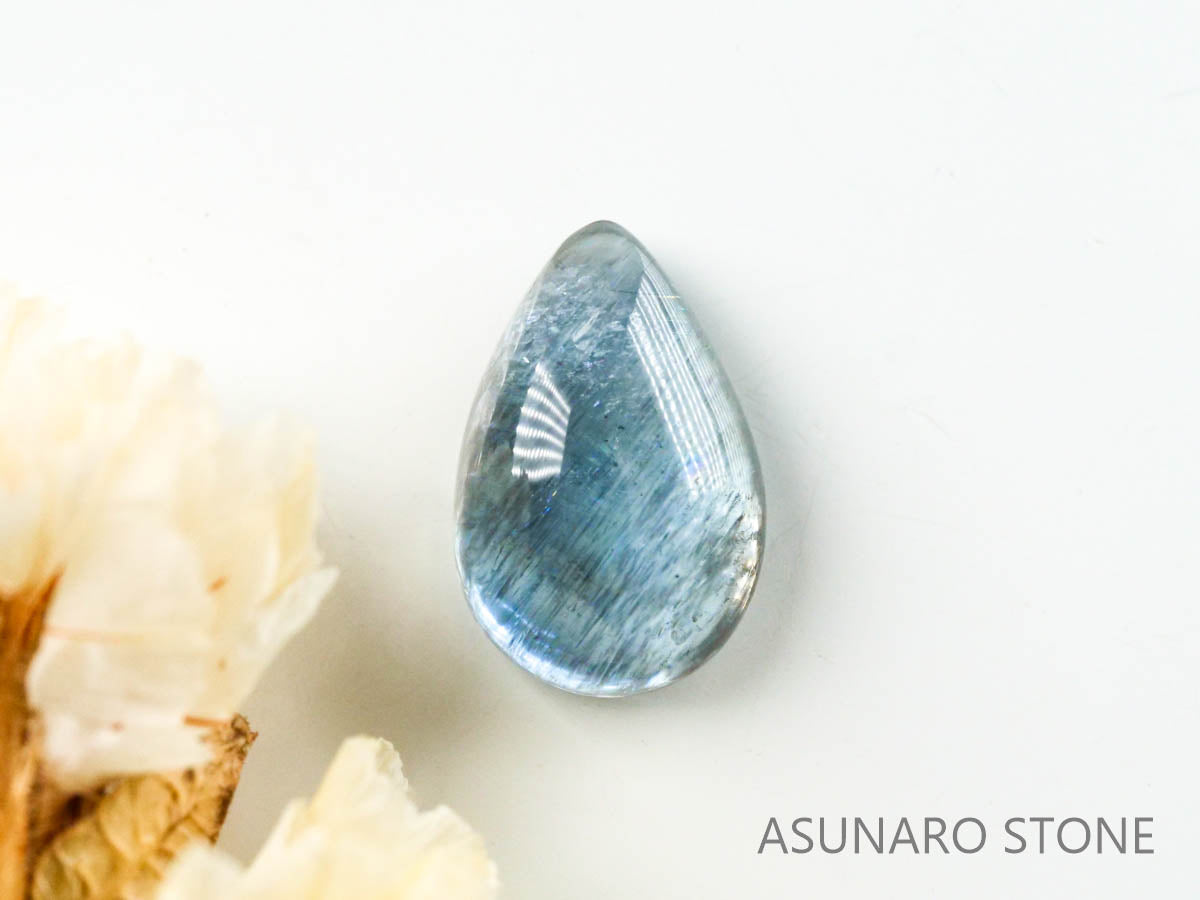 アクアマリンサンストーン  カボション　ブラジル産　　2.09ct【221202-1284】