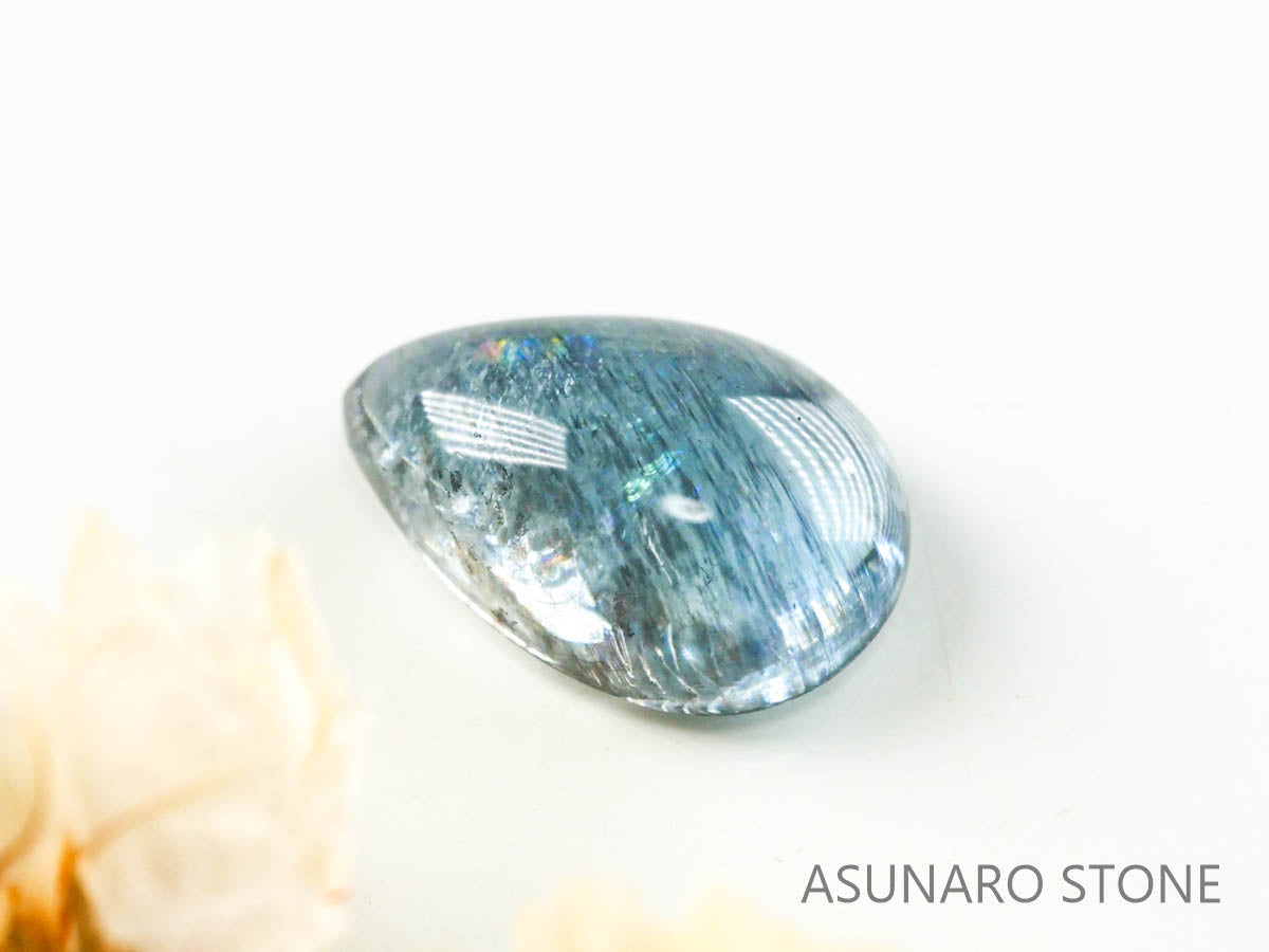 アクアマリンサンストーン  カボション　ブラジル産　　2.09ct【221202-1284】