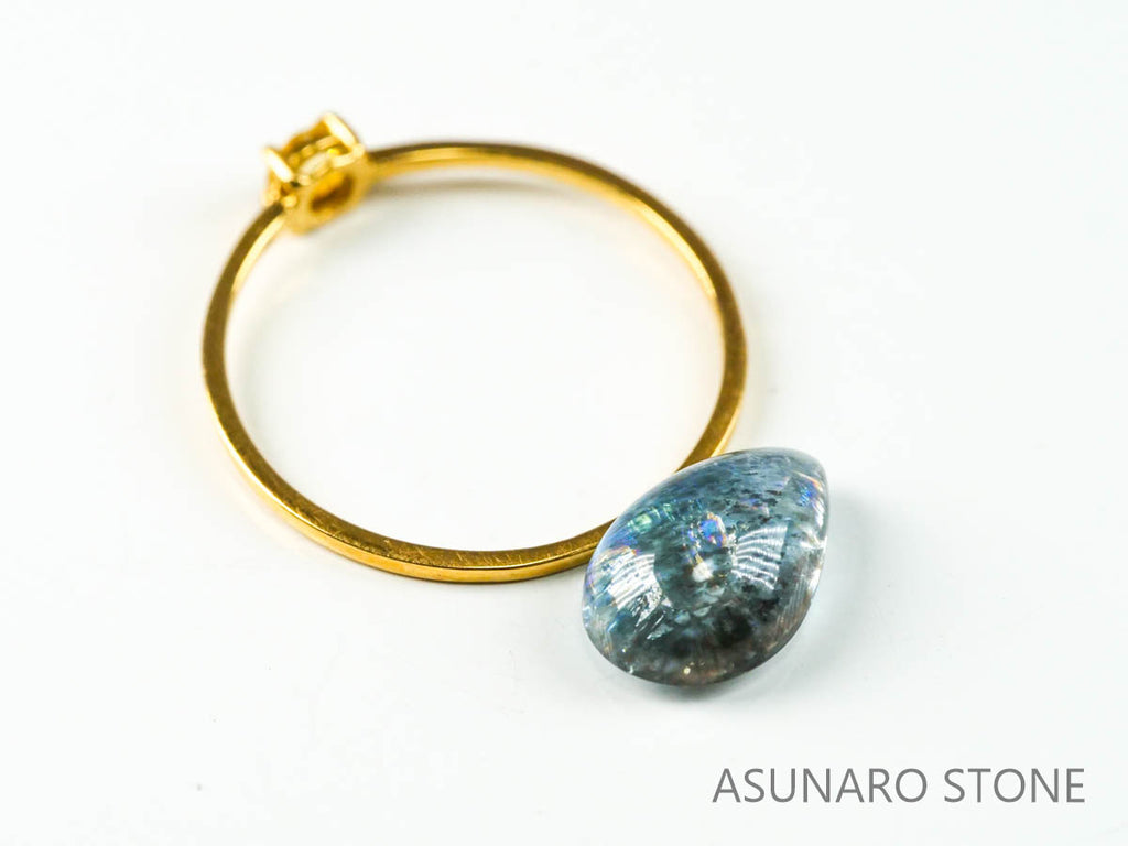 アクアマリンサンストーン  カボション　ブラジル産　　2.09ct【221202-1284】