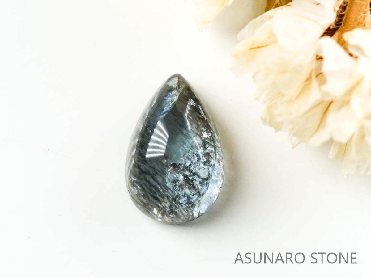 アクアマリンサンストーン  カボション　ブラジル産　　2.78ct【221202-1285】