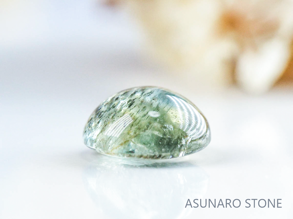アクアマリンサンストーン  カボション　ブラジル産　　1.35ct【221202-1286】