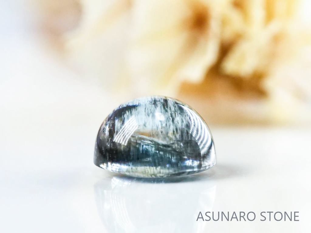 アクアマリンサンストーン  カボション　ブラジル産　　1.49ct【221202-1287】