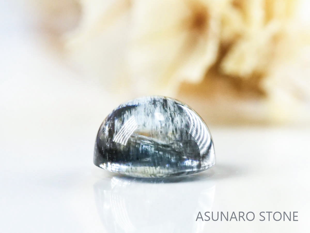 アクアマリンサンストーン  カボション　ブラジル産　　1.49ct【221202-1287】