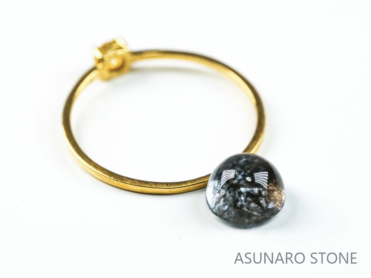 アクアマリンサンストーン  カボション　ブラジル産　　1.49ct【221202-1287】