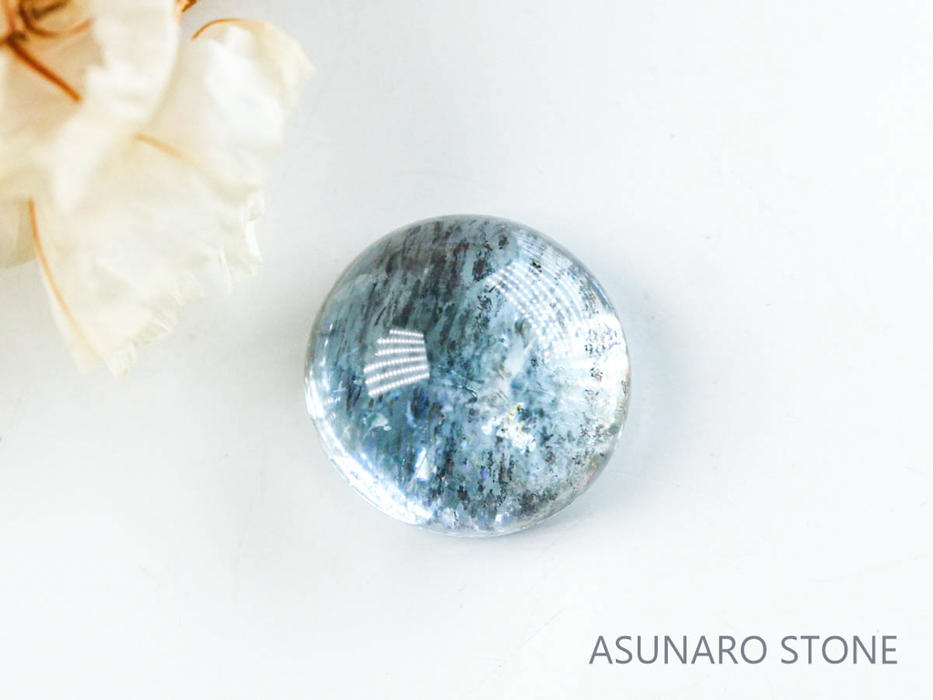 アクアマリンサンストーン  カボション　ブラジル産　　1.93ct【221202-1288】