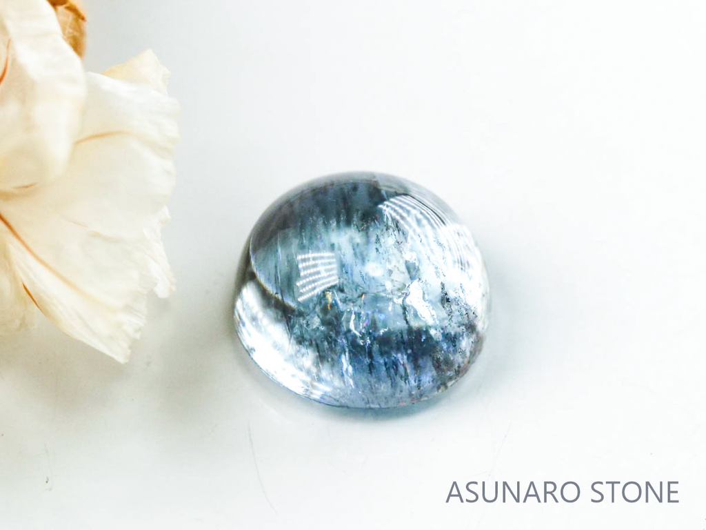 アクアマリンサンストーン  カボション　ブラジル産　　1.93ct【221202-1288】